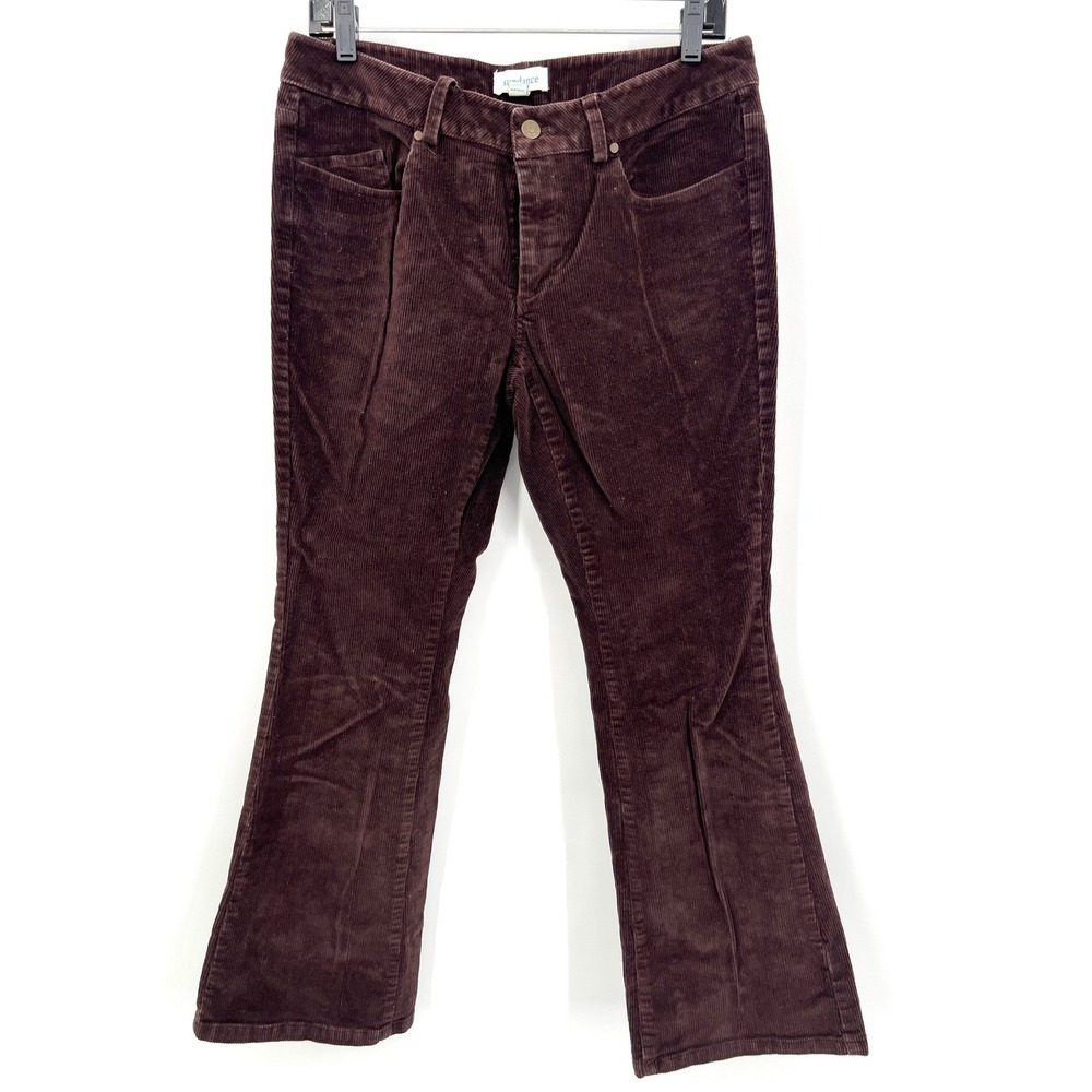 Sundance Mocha‎ Chocolate Brown Corduroy Jeans Boot  Size 29 Cotton Soft